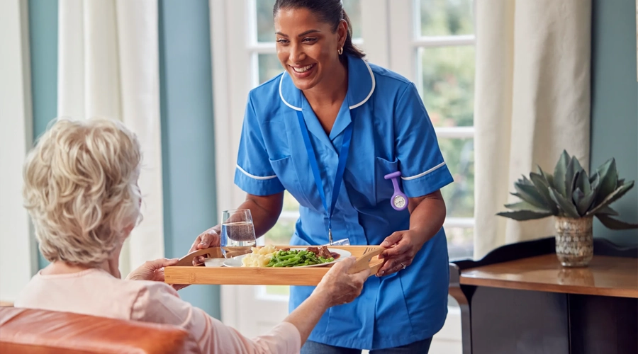 nurse in scrubs