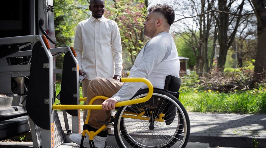 man in wheelchair
